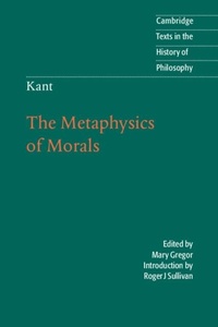 Enlarge image Cover: Kant: The Metaphysics of Morals - Cambridge University Press