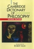 Cover: The Cambridge Dictionary of Philosophy - Cambridge University Press