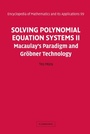Cover: Solving Polynomial Equation Systems II - Cambridge University Press