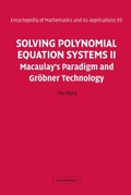 Cover: Solving Polynomial Equation Systems II - Cambridge University Press