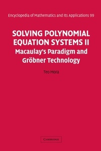 Enlarge image Cover: Solving Polynomial Equation Systems II - Cambridge University Press