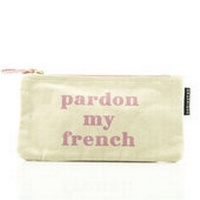 Abbildung von: Zip Pouch: Pardon my French - Modischer Reißverschlussbeutel - Brown Trout-Auslieferer Flechsig