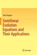 Cover: Semilinear Evolution Equations and Their Applications - Springer