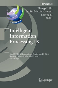 Abbildung von: Intelligent Information Processing IX - Springer
