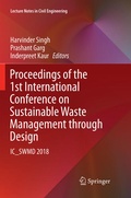 Cover: Proceedings of the 1st International Conference on Sustainable Waste Management through Design - Springer