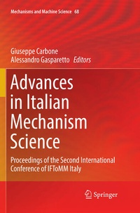 Enlarge image Cover: Advances in Italian Mechanism Science - Springer