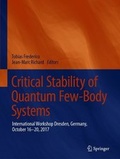 Cover: Critical Stability of Quantum Few-Body Systems - Springer