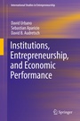Cover: Institutions, Entrepreneurship, and Economic Performance - Springer