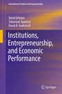 Cover: Institutions, Entrepreneurship, and Economic Performance - Springer