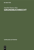 Cover: Grundbuchrecht - De Gruyter