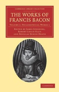 Cover: The Works of Francis Bacon - Cambridge University Press