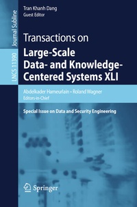 Abbildung von: Transactions on Large-Scale Data- and Knowledge-Centered Systems XLI - Springer