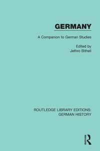 Enlarge image Cover: Germany - Routledge