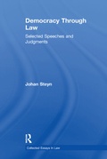 Cover: Democracy Through Law - Routledge