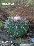 Cover: Bradleya - British Cactus & Succulent Society