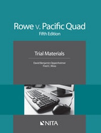 Enlarge image Cover: Rowe v. Pacific Quad - Aspen Publishers