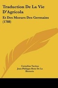 Cover: Traduction De La Vie D'Agricola - Kessinger Publishing