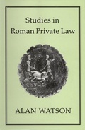 Cover: Studies in Roman Private Law - Hambledon Continuum