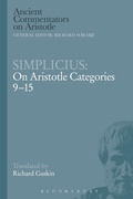 Cover: Simplicius: On Aristotle Categories 9-15 - Bloomsbury Academic