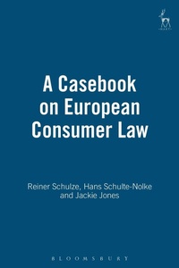 Abbildung von: A Casebook on European Consumer Law - Hart Publishing