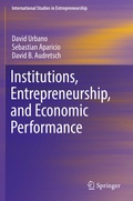 Cover: Institutions, Entrepreneurship, and Economic Performance - Springer