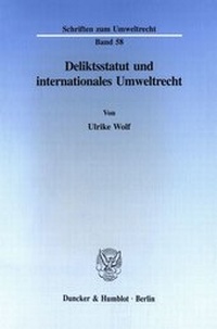 Abbildung von: Deliktsstatut und internationales Umweltrecht. - fibre
