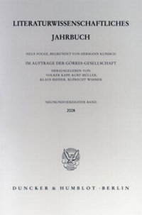 Abbildung von: Literaturwissenschaftliches Jahrbuch - fibre