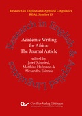 Cover: Academic Writing for Africa: The Journal Article - Cuvillier Verlag