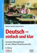 Cover: Deutsch - einfach und klar 6. Klasse - Brigg