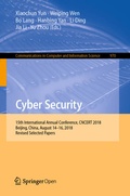 Cover: Cyber Security - Springer