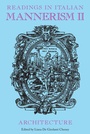 Cover: Readings in Italian Mannerism II - Peter Lang Verlag