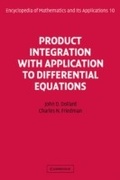 Cover: Product Integration with Application to Differential Equations - Cambridge University Press