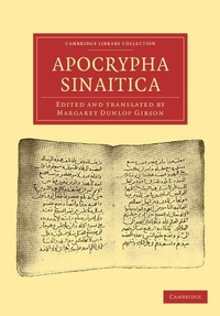 Enlarge image Cover: Apocrypha Sinaitica - Cambridge University Press