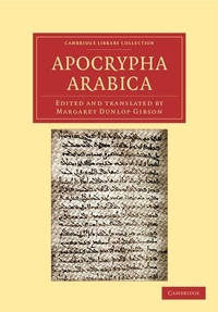 Enlarge image Cover: Apocrypha Arabica - Cambridge University Press