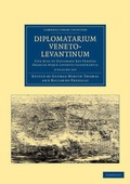Cover: Diplomatarium veneto-levantinum 2 Volume Set - Cambridge University Press