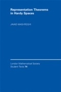 Cover: Representation Theorems in Hardy Spaces - Cambridge University Press