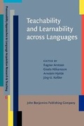 Cover: Teachability and Learnability across Languages - John Benjamins Publishing Co