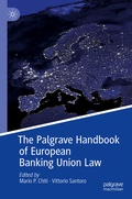 Cover: The Palgrave Handbook of European Banking Union Law - Palgrave Macmillan