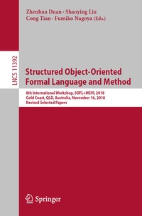 Enlarge image Cover: Structured Object-Oriented Formal Language and Method - Springer
