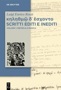 Cover: ?????&micro;? d? ?s???t? Scritti editi e inediti - De Gruyter