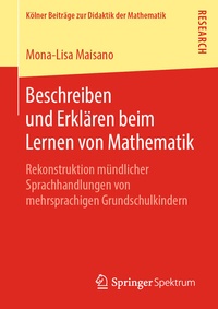 Abbildung von: Beschreiben und Erklären beim Lernen von Mathematik - Springer Spektrum