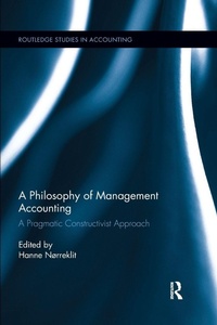 Enlarge image Cover: A Philosophy of Management Accounting - Routledge