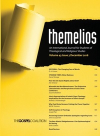 Enlarge image Cover: Themelios, Volume 43, Issue 3 - Wipf & Stock Publishers