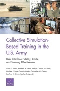 Cover: Collective Simulation-Based Training in the U.S. Army - RAND