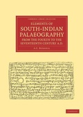 Cover: Elements of South-Indian Palaeography, from the Fourth to the Seventeenth Century, AD - Cambridge University Press