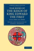 Cover: Year Books of the Reign of King Edward the First - Cambridge University Press