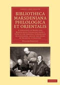 Cover: Bibliotheca marsdeniana philologica et orientalis - Cambridge University Press