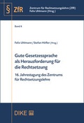 Cover: Gute Gesetzessprache als Herausforderung f&uuml;r die Rechtsetzung - Dike Verlag Z&uuml;rich