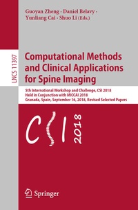 Enlarge image Cover: Computational Methods and Clinical Applications for Spine Imaging - Springer