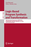 Cover: Logic-Based Program Synthesis and Transformation - Springer